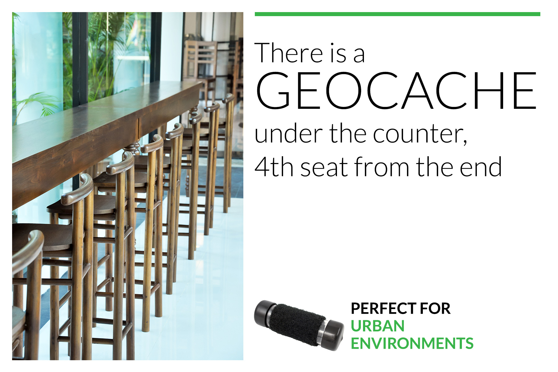 Geocache for the city - Perfect for urban environments
